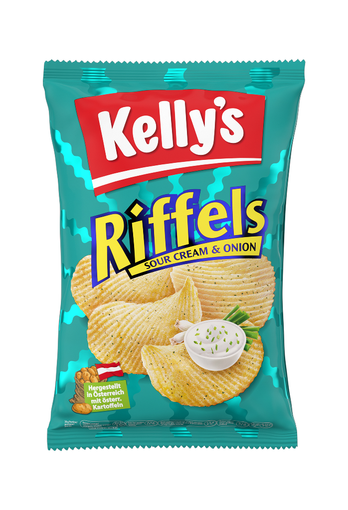 20 130grPg Kelly´s Riffels Sour Cream & Onion 