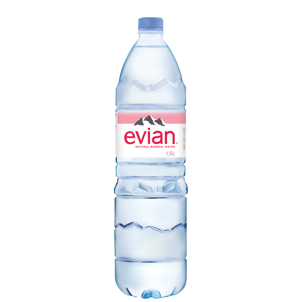6 1.50l Fl Evian Mineralwasser PET EWP 