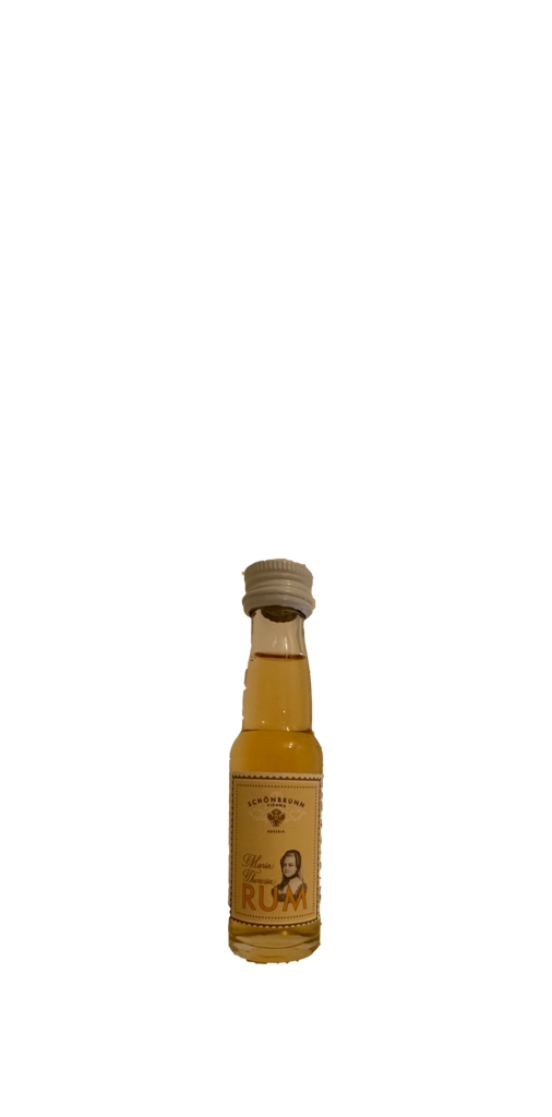 36 0.02l Fl Maria Theresia Rum 3-jährig im Holzfass Miniaturen 42% 