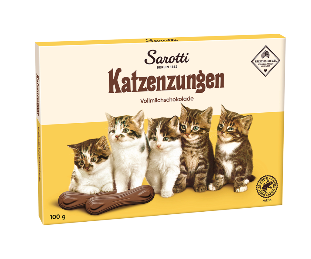 10 100g Pg Sarotti Katzenzungen Vollmilch  