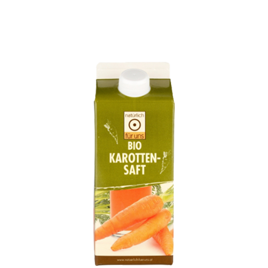 6 0.75l Fl Natürlich für uns BIO Karottensaft 
