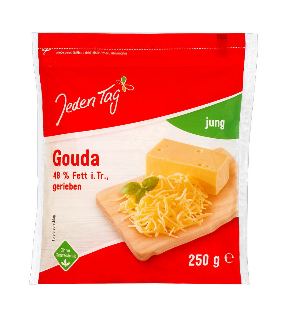 12 250g Pg Jeden Tag Gouda gerieben 