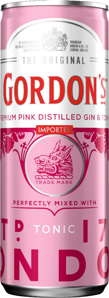 12 0.25l Ds Gordon´s Pink Gin & Tonic 