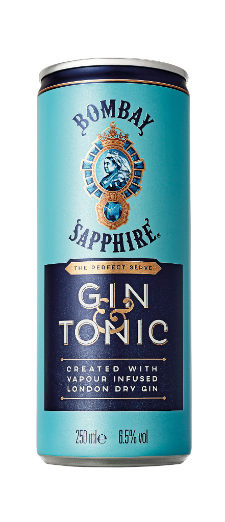 12 0.25lDs Bombay Sapphire und Tonic 