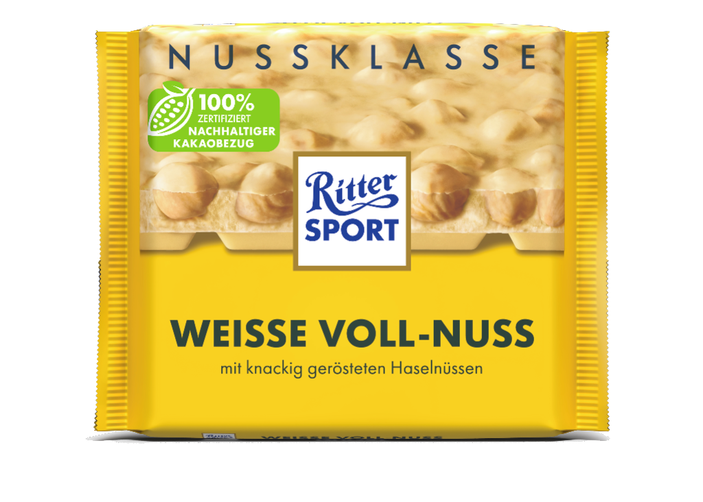 10 100g Ta Ritter Sport Weiße Voll Nuss 