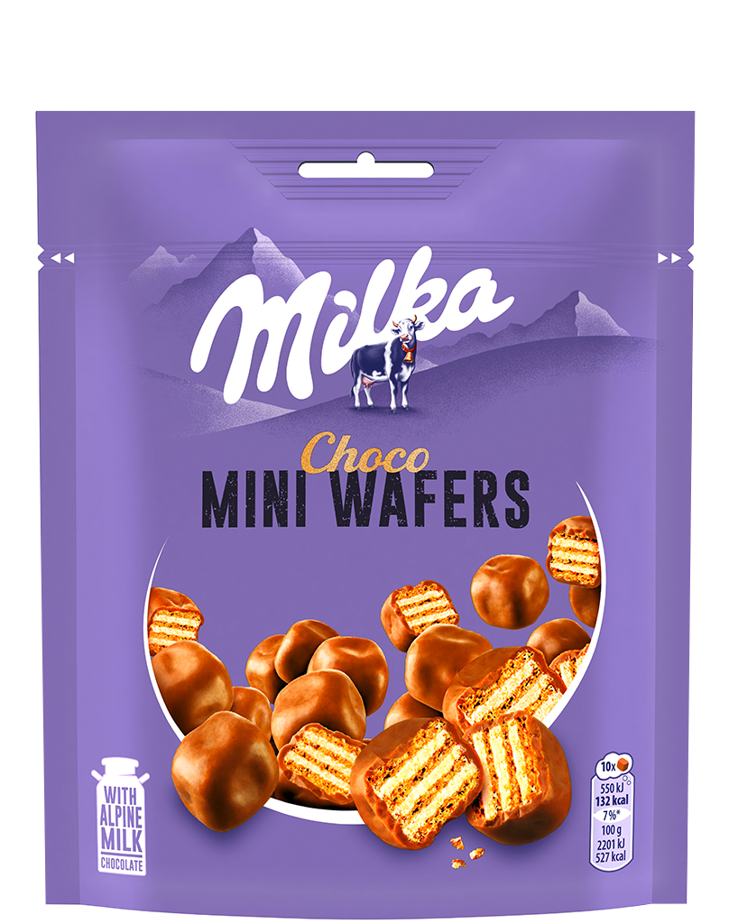 8 110g Bt Milka Choco Mini Wafers 