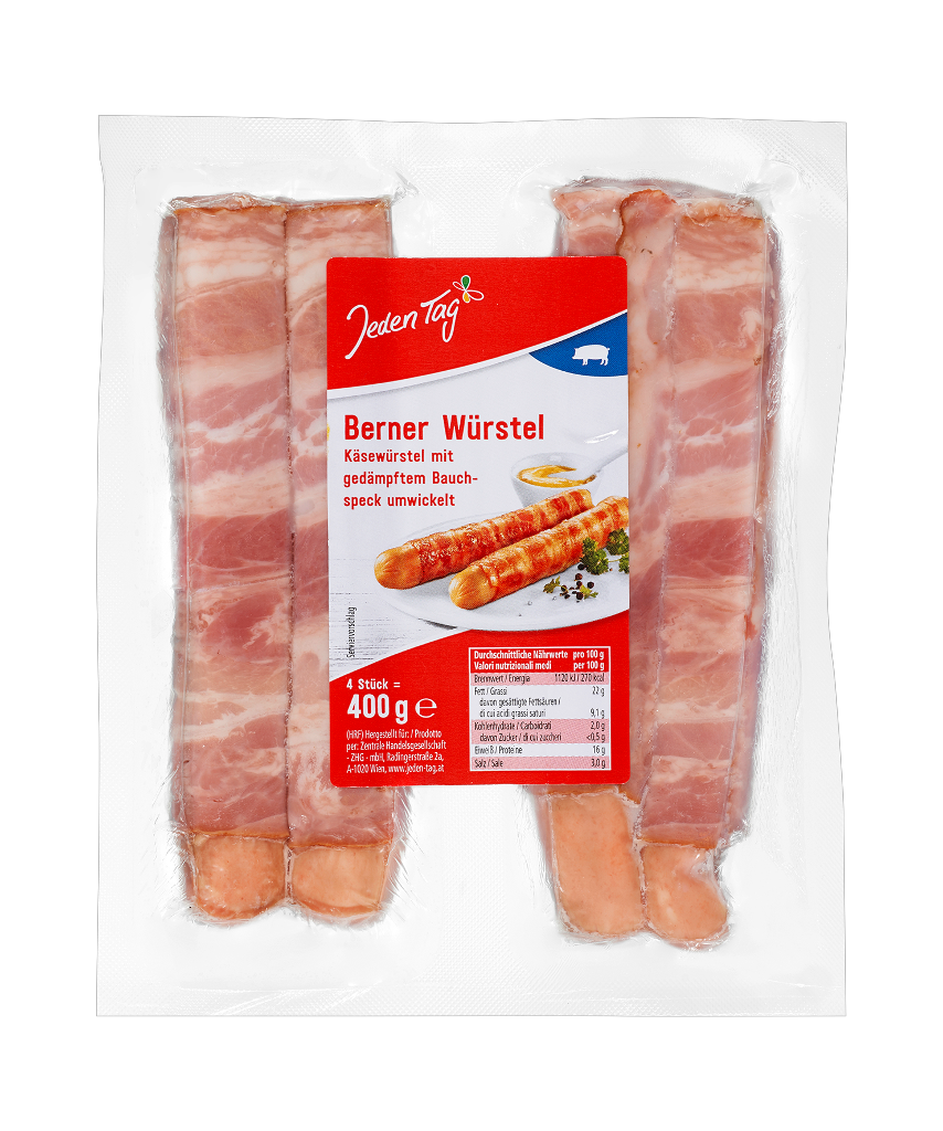 5 400g Pg Jeden Tag Bernerwürstel 