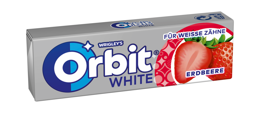 30 10 StkPg Orbit White Kaugummi Strawberry 
