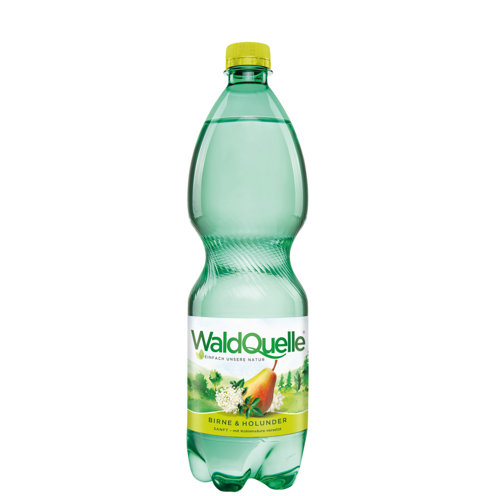 6 1.00l Fl Waldquelle Birne+Holunder PET EWP 