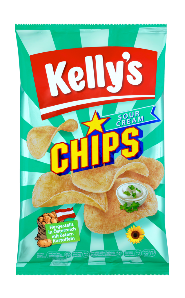 18 150g Pg Kelly´s Chips Sour Cream 