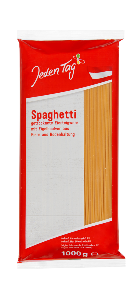 10 1kg Pg Jeden Tag Eierteigwaren, Spaghetti 