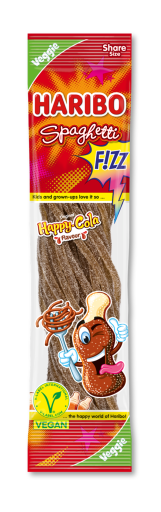 15 200g Pg Haribo Spaghetti Happy Cola Veggie 