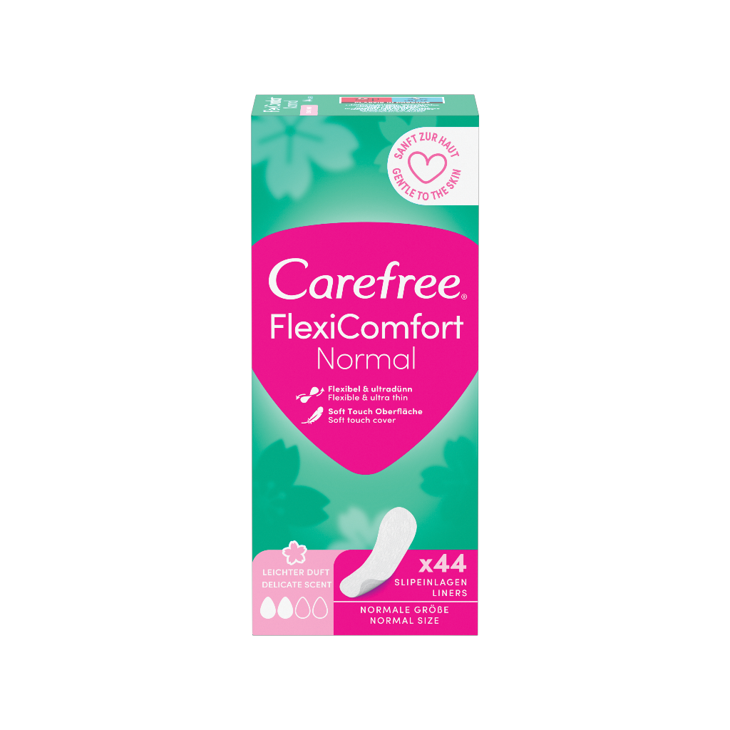 12 44StPg Carefree FlexiComfort Normal Slipeinlagen mit Frischeduft 