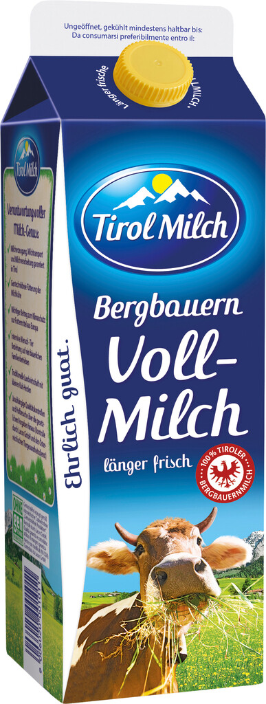 1 1.00l Pg Tirol Milch Bergbauern Vollmilch 3.5% 