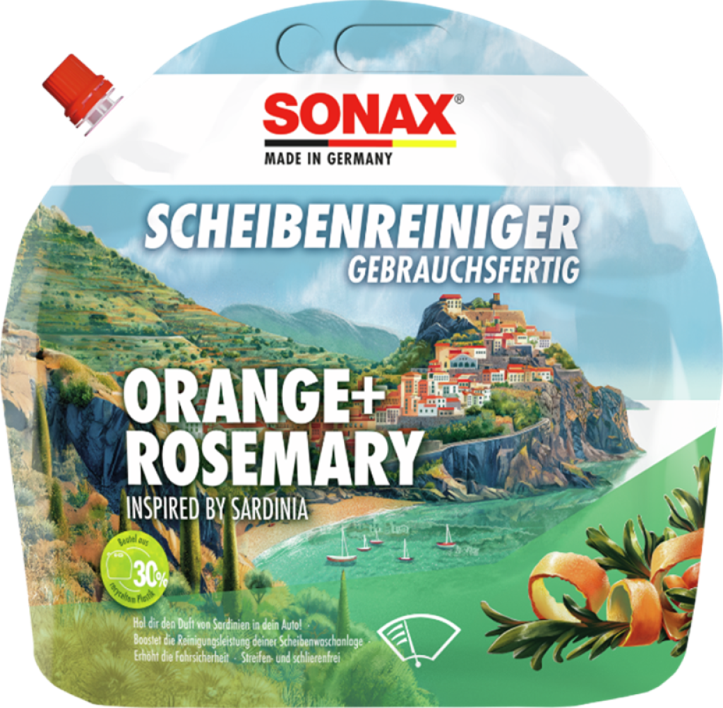 4 3.00l Bt Sonax ScheibenReiniger gebrauchsfertig Orange Rosmary 
