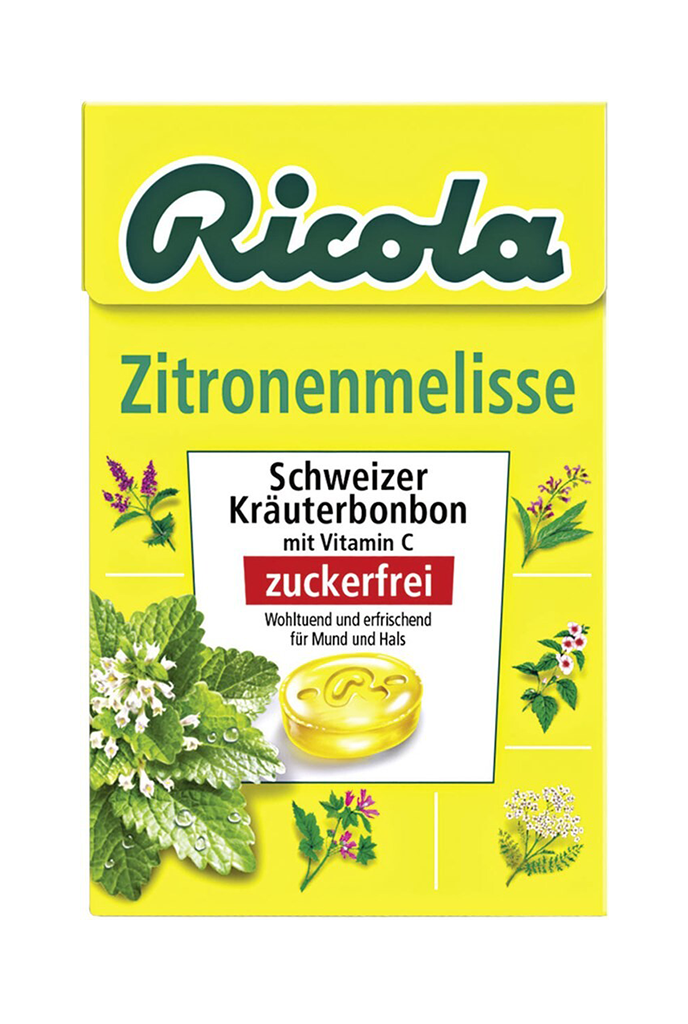10 50g Pg Ricola Zitronenmelisse zuckerfrei 