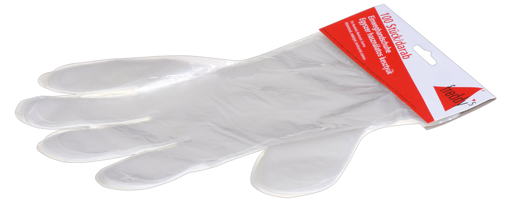 20 100St Pg Handschuhe LDPE geblockt transparent  
