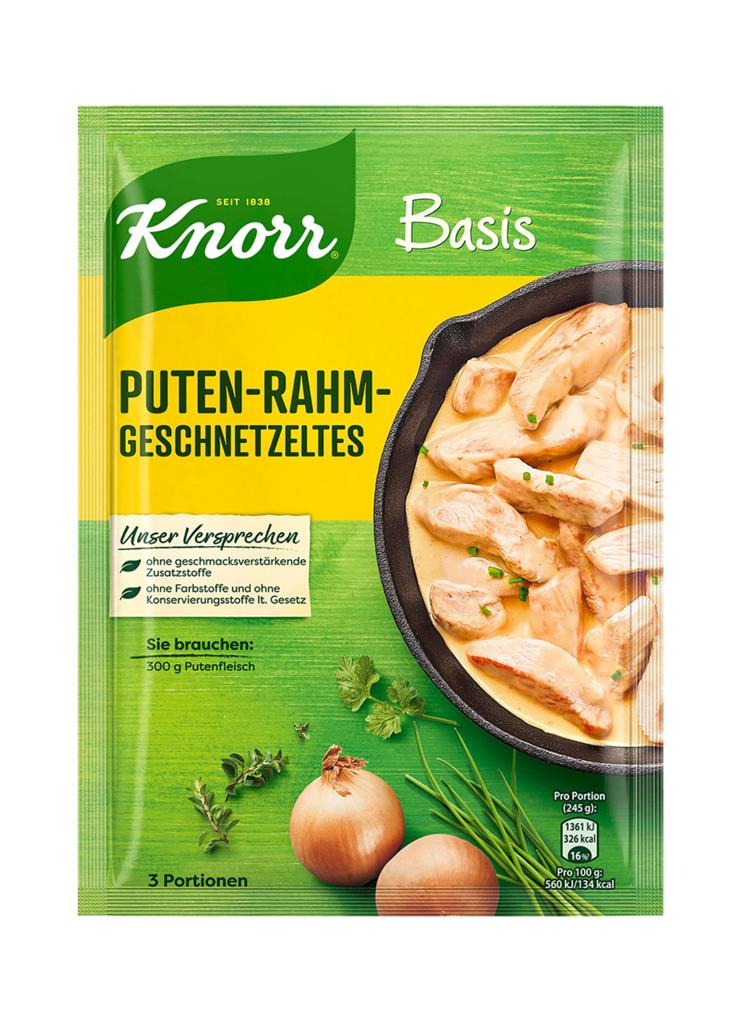 24 56g Bt Knorr Basis Putenrahmgeschnetzeltes 