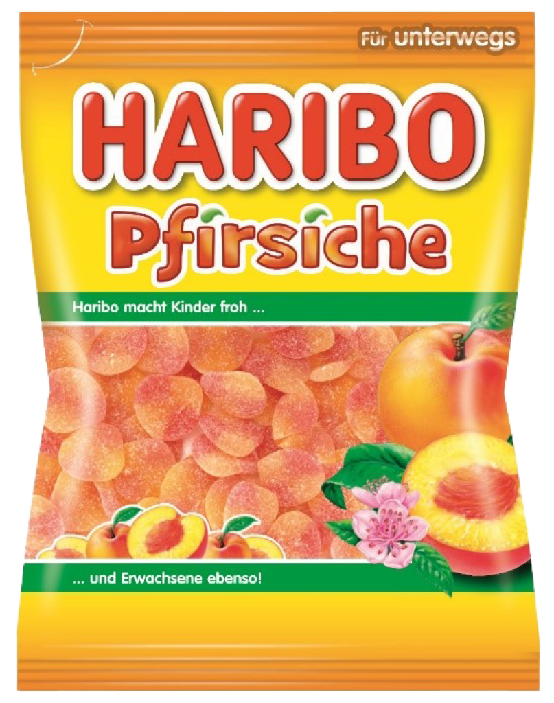 24 100g Bt Haribo Pfirsiche  