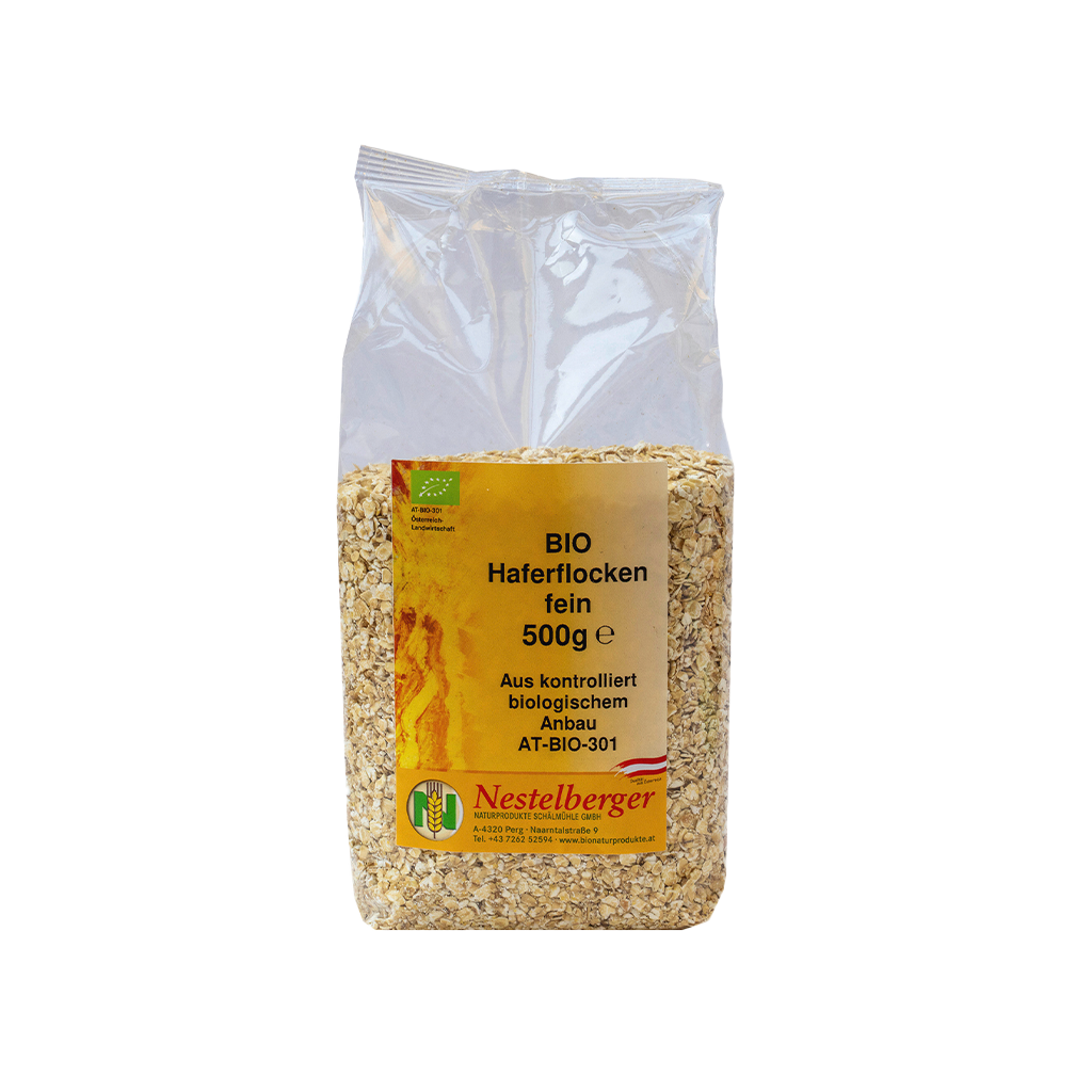 10 500g Pg Nestelberger BIO Haferflocken fein 