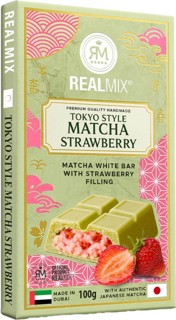 30 100g Ta Realmix Tokio Style Matcha Strawberry Chocolate  
