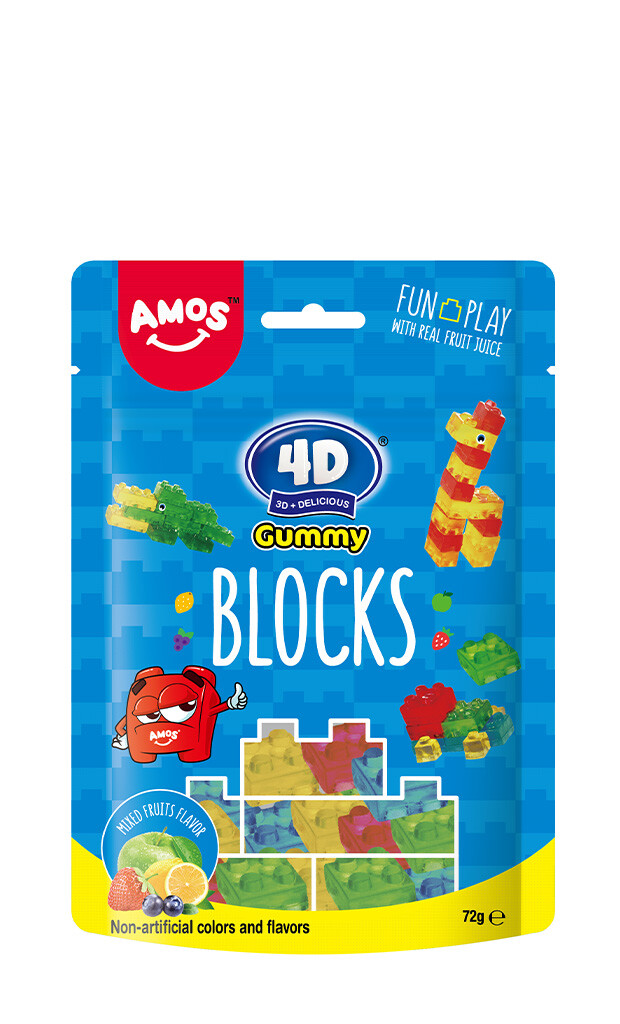36 72g Bt Amos 4D Gummy Blocks 