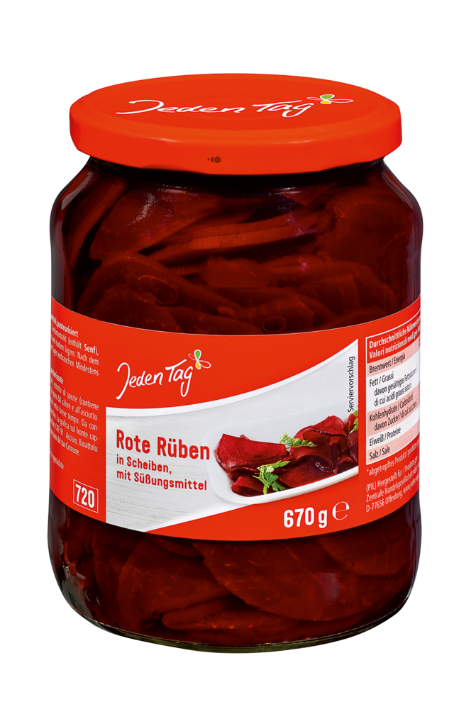 12 720ml Gl Jeden Tag Roter Rübensalat Scheiben 