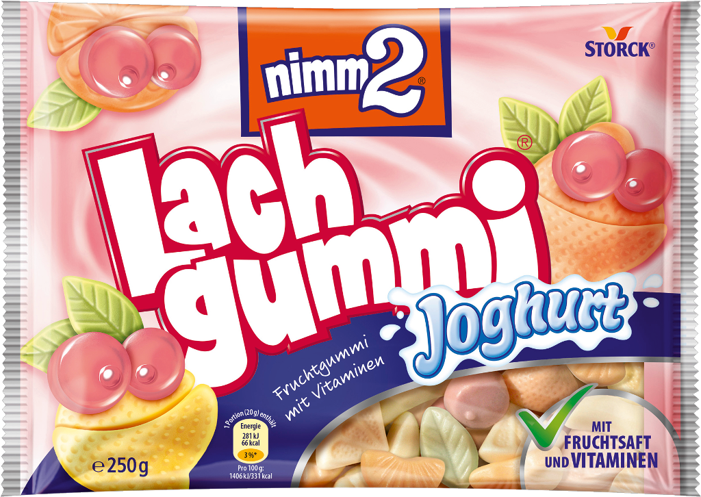 12 250gr Pg Nimm 2 Lachgummi Joghurt 