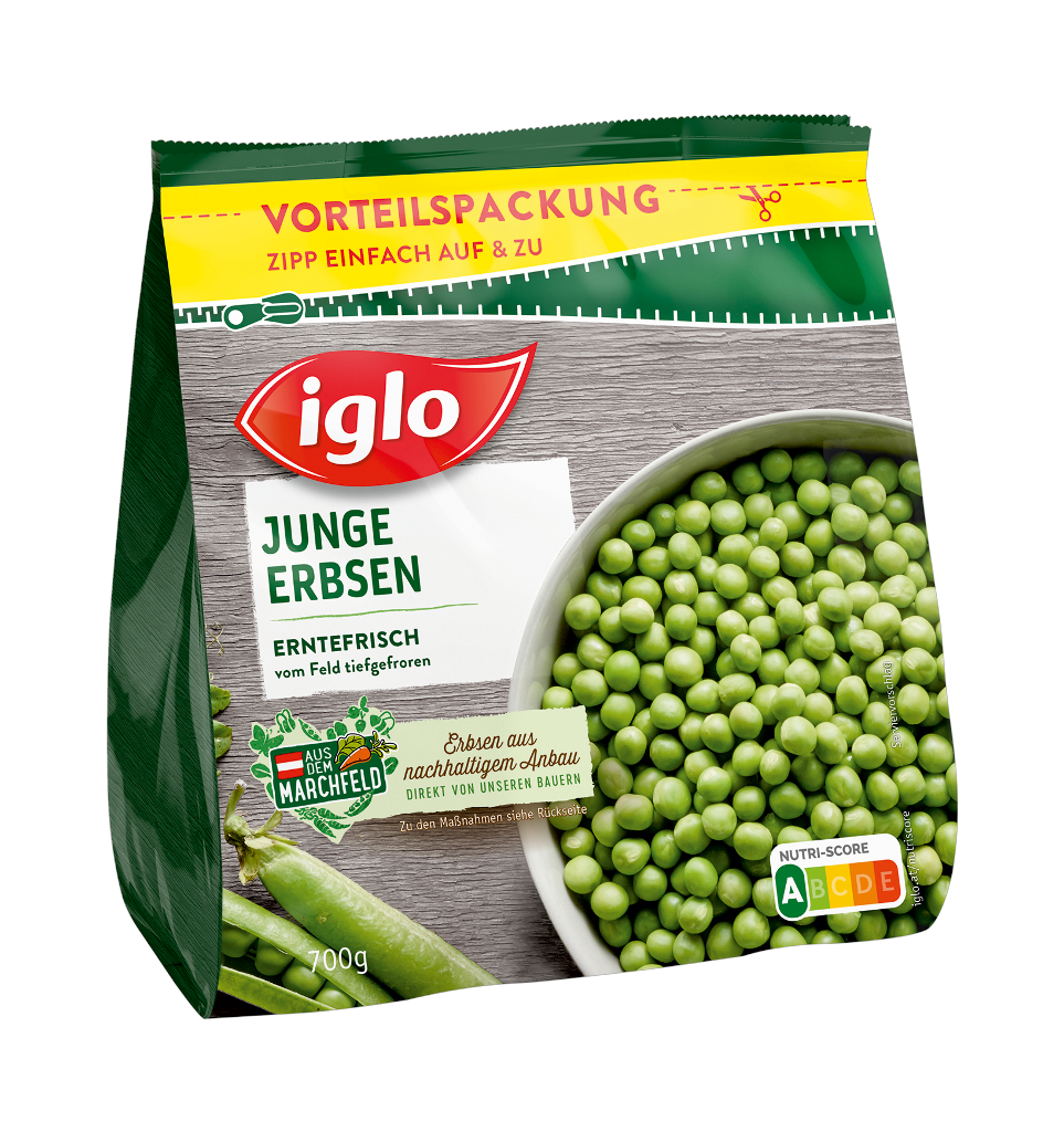 10 700g Pg TKK Iglo Junge Erbsen 