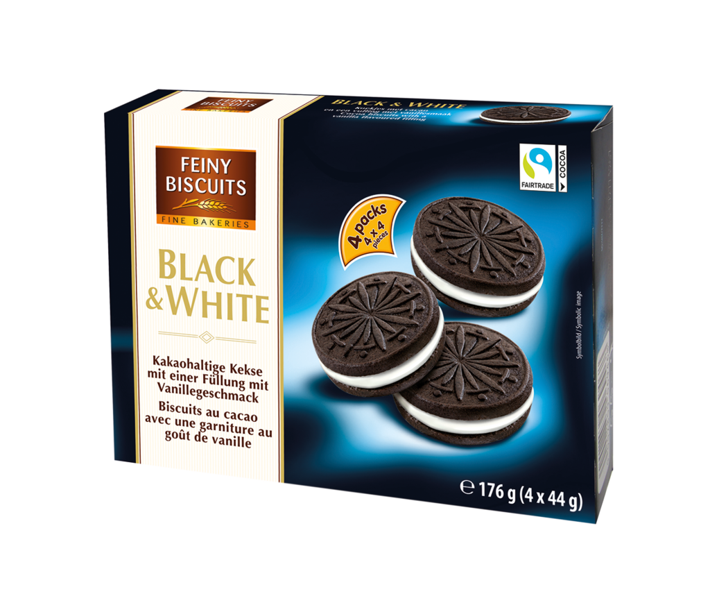 18 176g Pg Feiny Biscuits Kekse Black & White  
