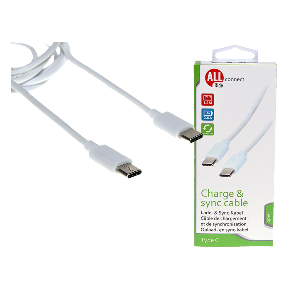1 1St Pg AR connect Charger & Sync. Kabel 1,2m 2x USB Typ-C 