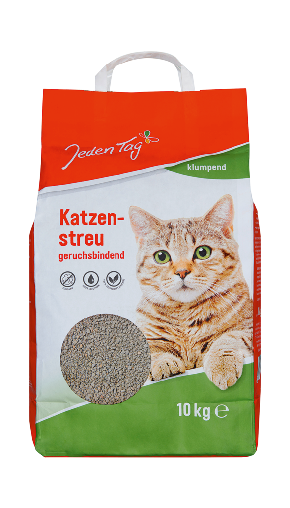 1 10kgPg  Jeden Tag Katzenstreu klumpend 