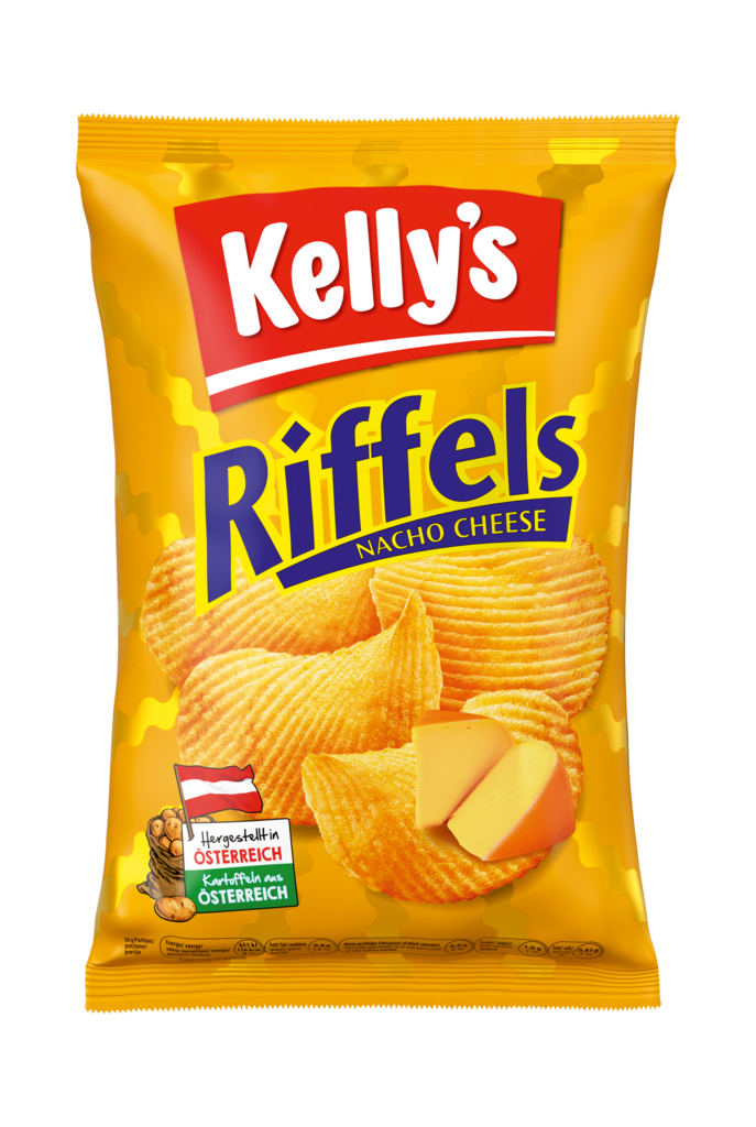 20 130grPg Kelly Riffels Kartoffelchips Nacho Cheese 