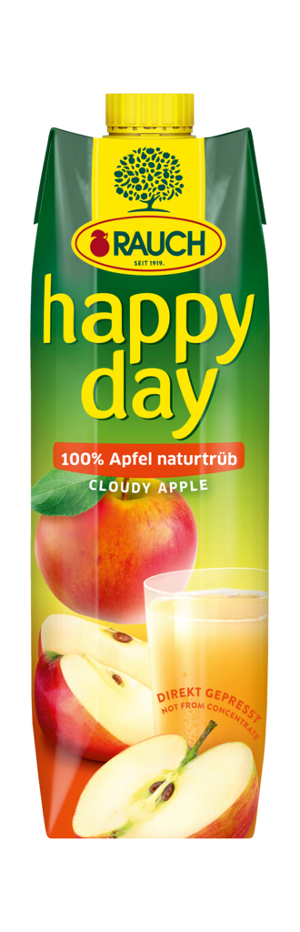 12 1.00l Pg Rauch Happy Day Apfel 100% naturtrüb 