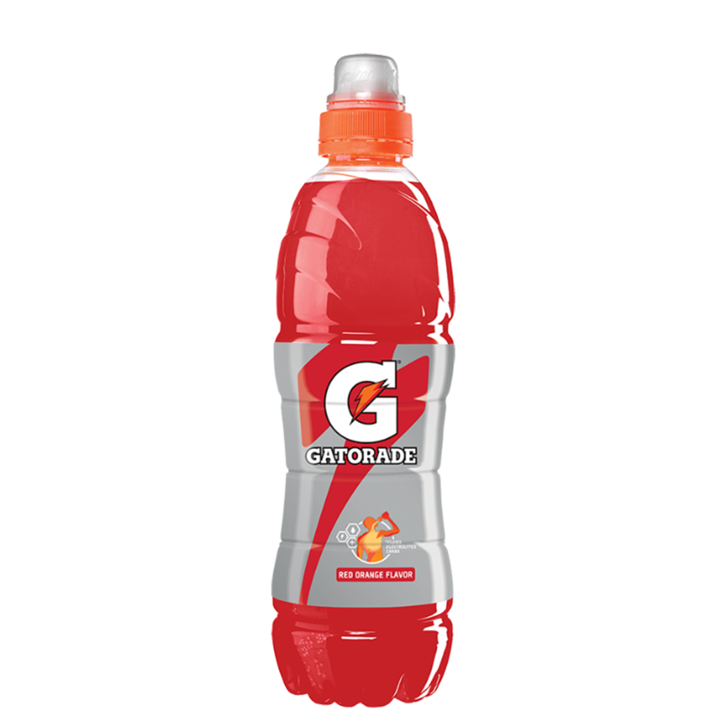 12 0.75l Fl Gatorade Sport Bottle Red Orange 