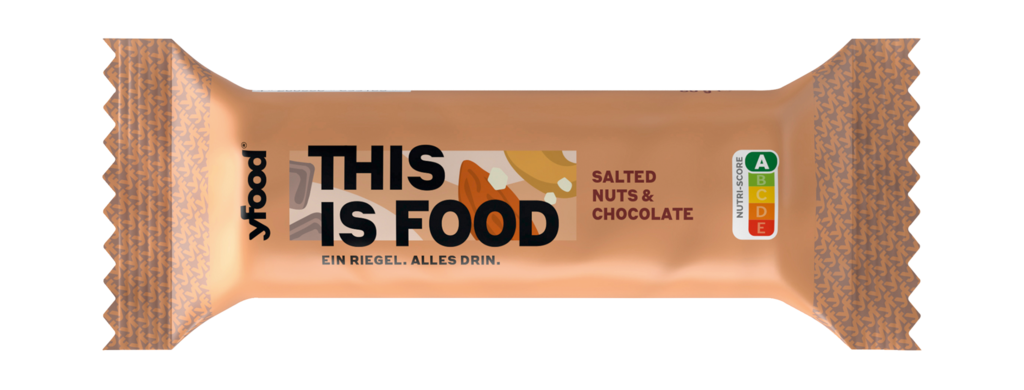12 60grPg yfood Bar Salted Nuts & Chocolate 