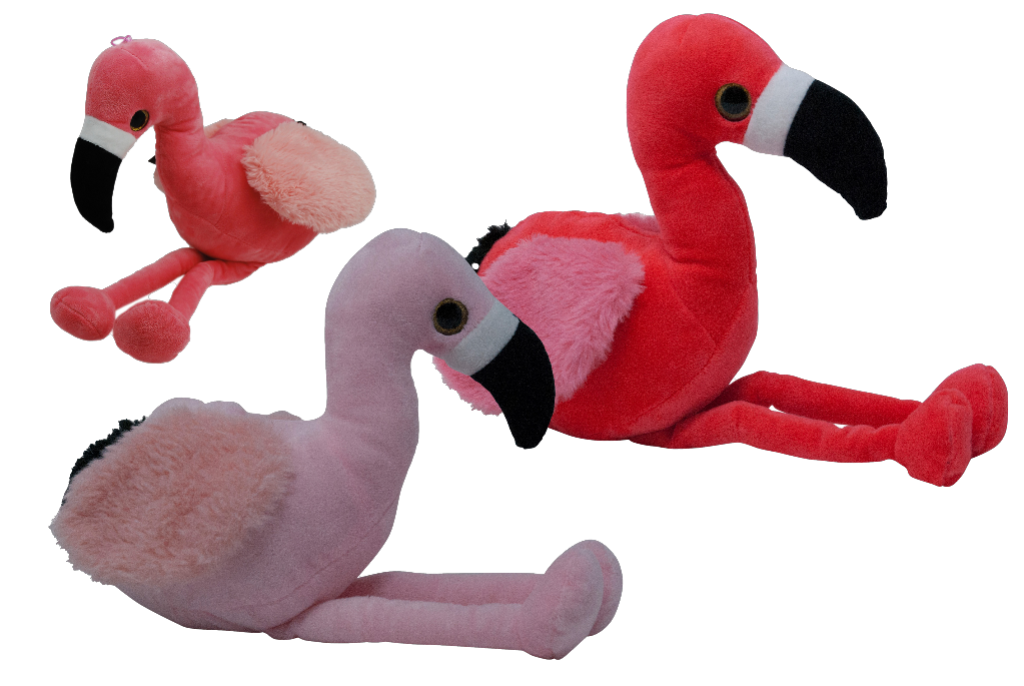 1 1St Pg Plüsch Flamingo, 20/36cm  