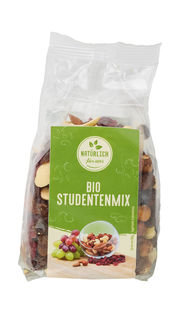 10 200g Pg Natürlich für uns BIO Studentenfutter 