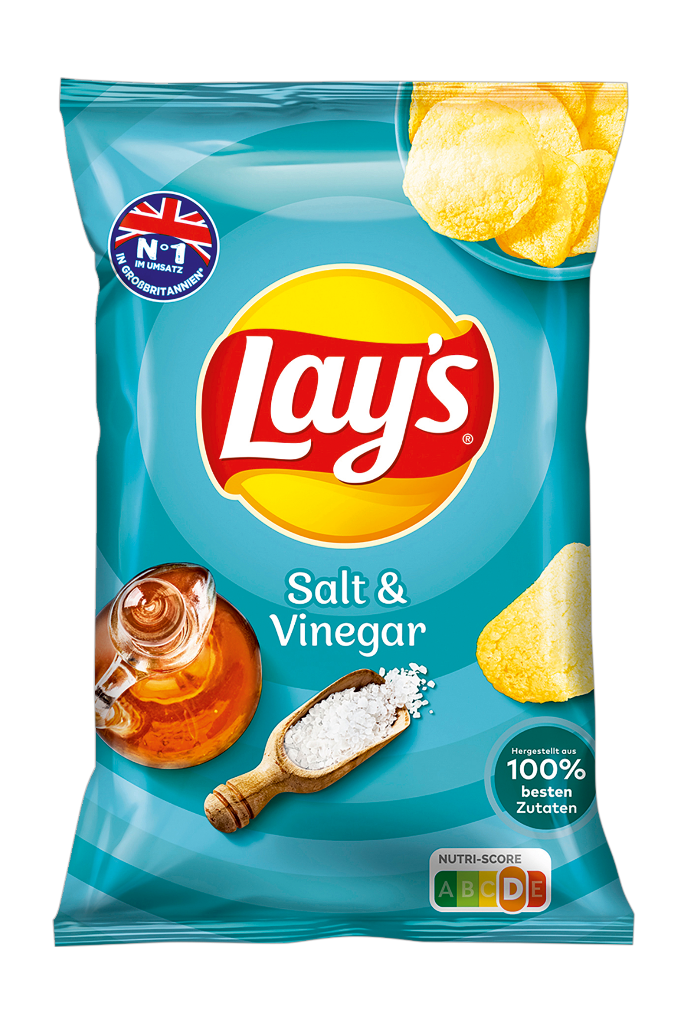 9 150g Bt Lays Chips Salt&Vinegar 