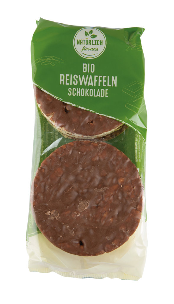 12 100g Pg Natürlich für uns BIO Reiswaffel Schoko 
