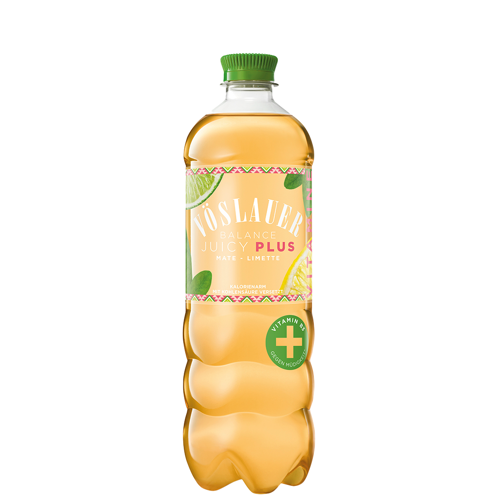 6 0.75l Pg Vöslauer Balance Juicy Plus Mate Limette PET EWP 
