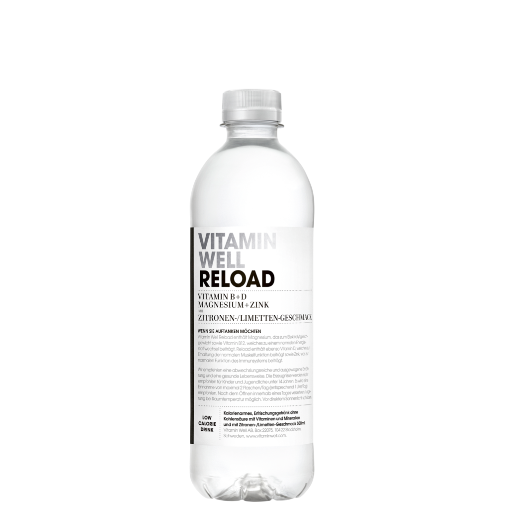 12 0.50l Fl Vitamin Well Reload Zitrone/Limetten PET EWP 