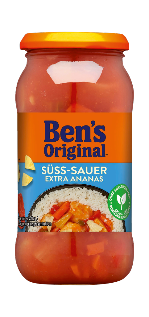 6 400gr Gl Bens Sauce süß-sauer extra Ananas 