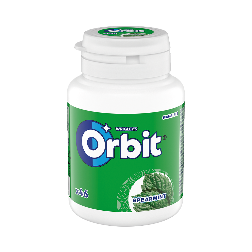 6 46St Pg Orbit Basic Spearmint Bottle zuckerfrei Kaugummi 