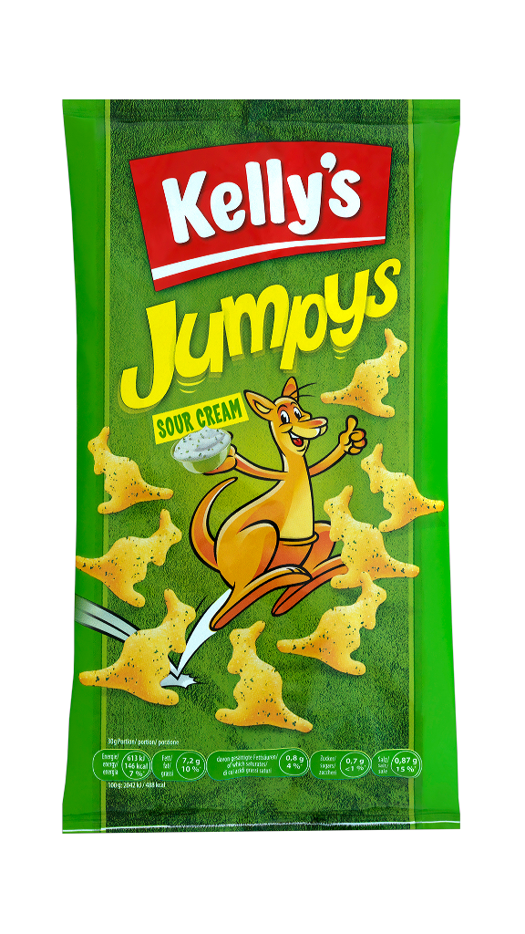 20 75g Bt Kelly´s Jumpys Sour Cream 