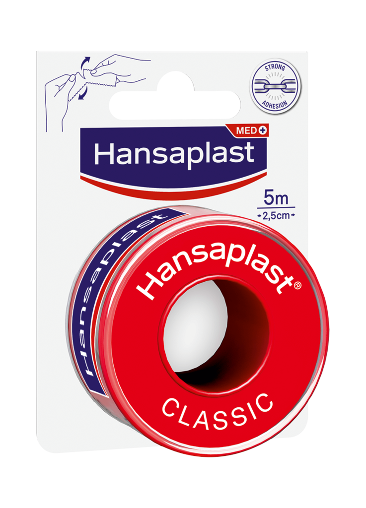 10 St Pg Hansaplast Fixierpflaster 5mx2,5cm 