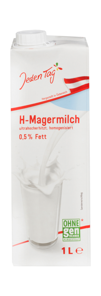 12 1.00lPg Jeden Tag H-Magermilch 0,5% 