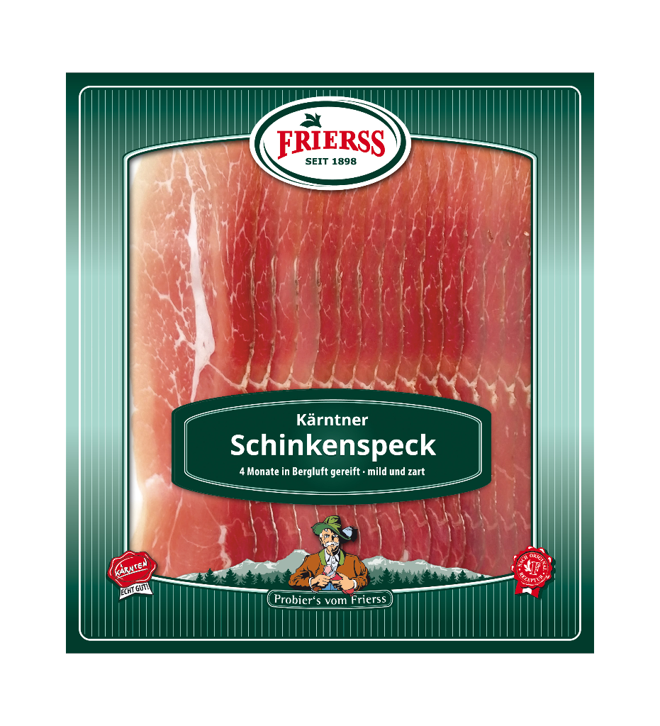 0,5 kg Kärntner Schinkenspeck geschnitten 500gr 