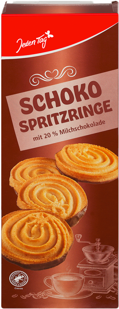 20 250g Pg Jeden Tag Schoko-Spritzringe 