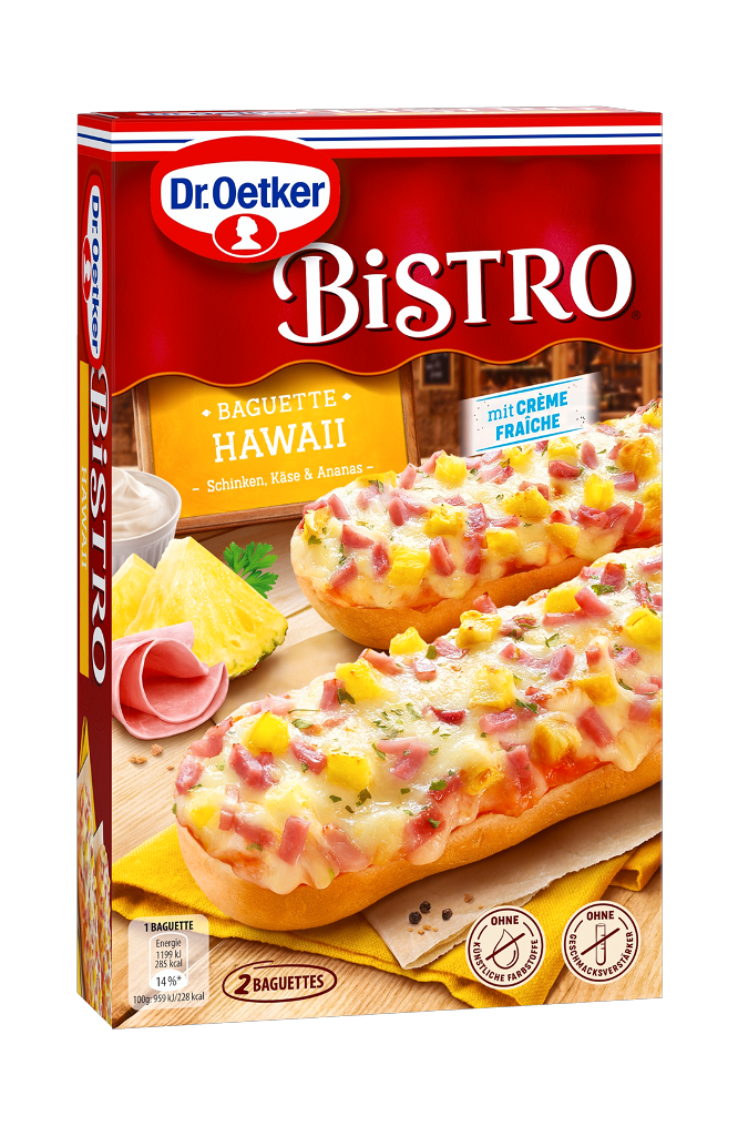 10 250g Bt TKK Dr. Oetker Bistro Baguette Hawaii 